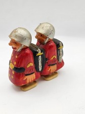 Vintage MARX Hap Hop WWII Army Soldiers Ramp Walker Red Hong Kong 1950s