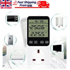 Electricity Power Meter Energy Consumption Monitor Watt Kwh Analyzer UK Plug 
