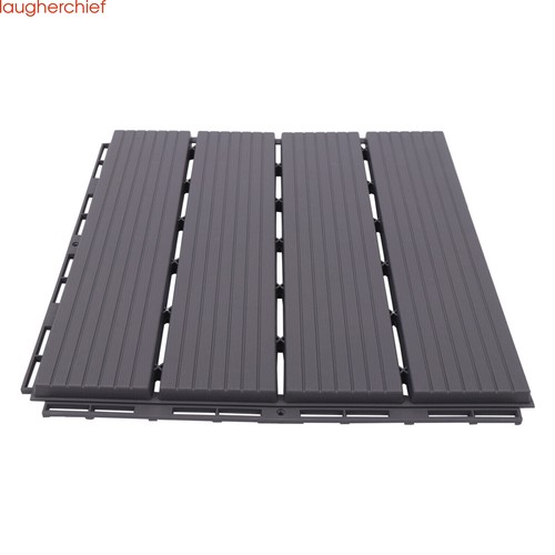 Plastic Composite Patio Deck Tiles 12 x12 Interlocking Decking Tiles - Picture 8 of 12