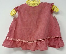 Vintage Tagged Bryan Red White Sun Dress Baby Girl Toddler