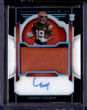 2023 NATIONAL TREASURES MIDNIGHT #159 CEDRIC TILLMAN /20
