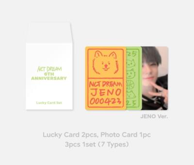 NCT DREAM 6th Anniversary OFFICIAL MD GOODS Lucky Card Set +