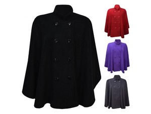 winter cape coat plus size