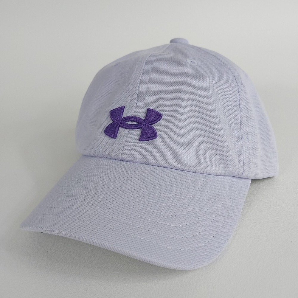 Youth Under Armour Strapback Adjustable Baseball Cap in Purple with Free Shipping