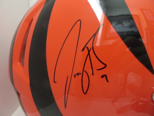 Casco de velocidad auténtico de tamaño completo firmado por Joe Burrow Bengals fanáticos certificado de autenticidad nuevo como nuevo - Imagen 2 de 13