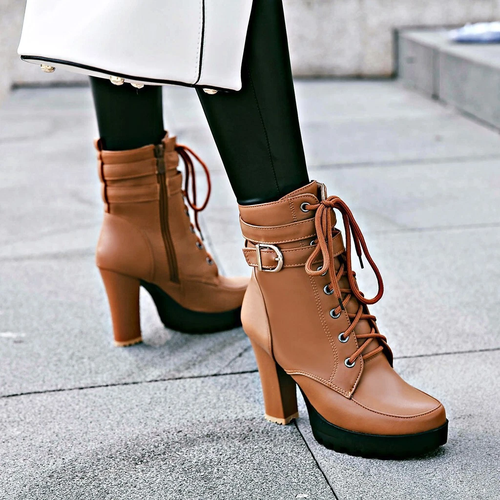 Botas de Tacón Alto para Mujer con Zapatos Moda | eBay