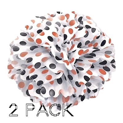 Unique Party Puff Ball Celebration Decorations 2 pack 14'' wide