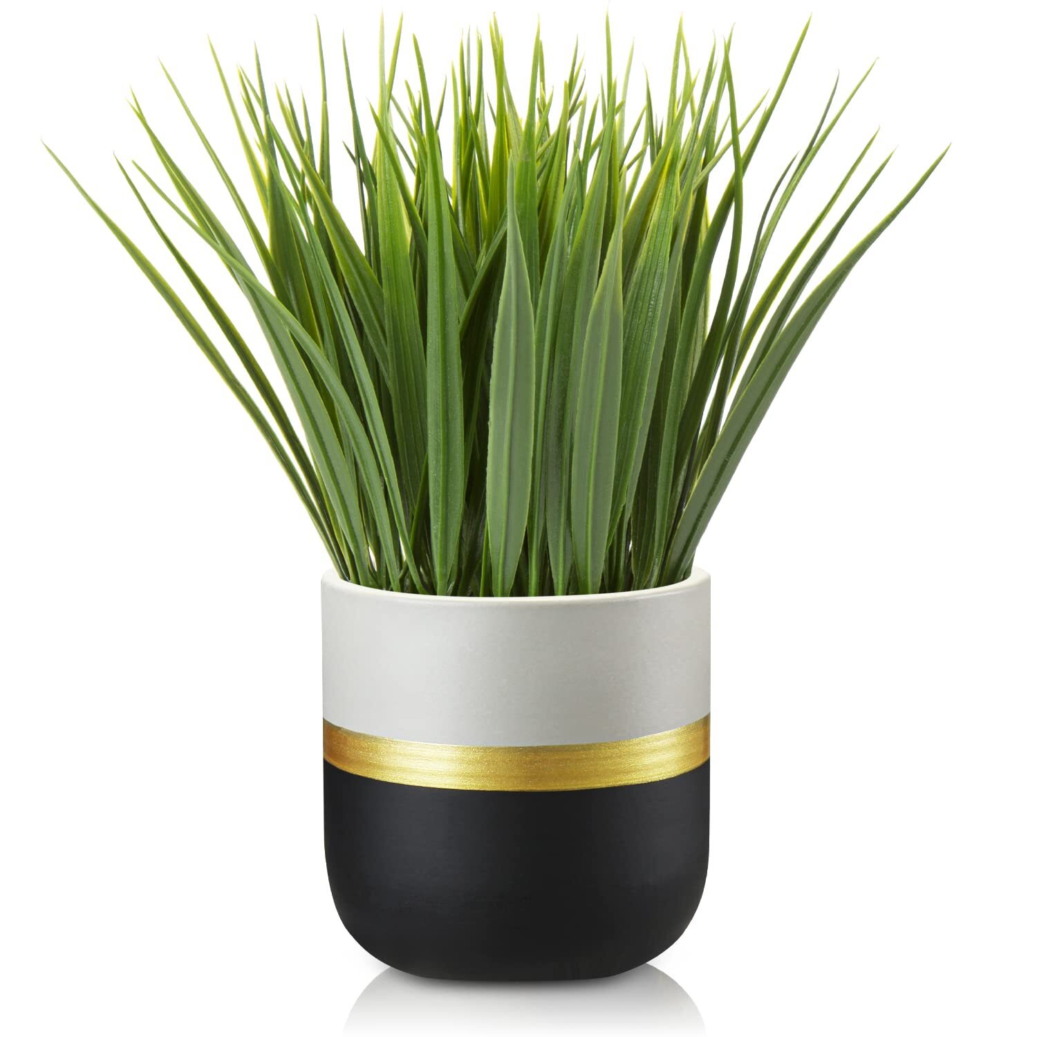 Small Artificial Faux Potted Plants for Home Decor-image