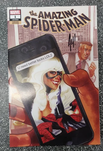 Amazing Spider-Man #1 (2018) Adam Hughes Variant SIGNED