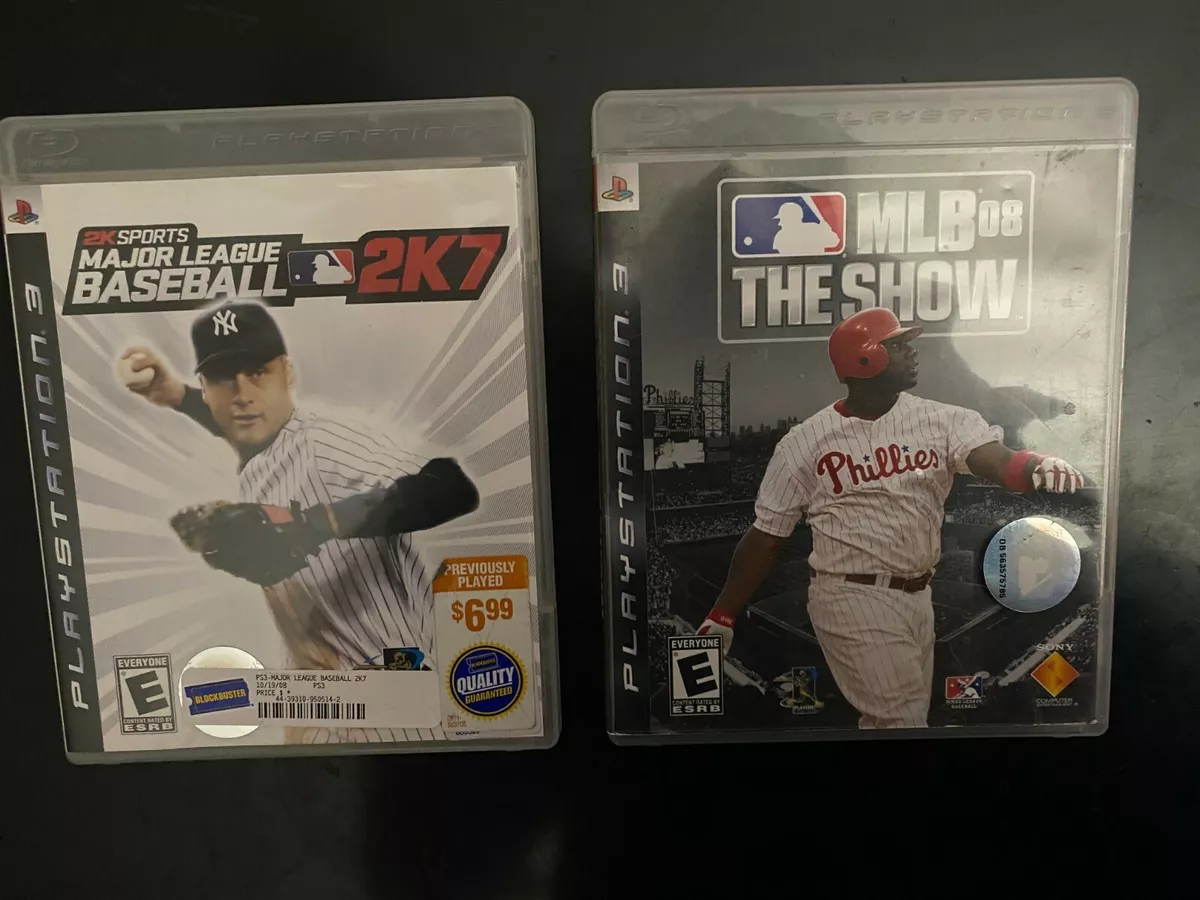 Playstation 3 PS3 MLB Baseball game lot 2 Games MLB08 The Show