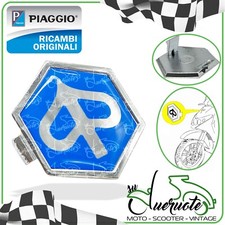 SCUDETTO PIAGGIO STEMMA NASELLO LOGO ESAGONALE AD INCASTRO PER SCOOTER ORIGINALE