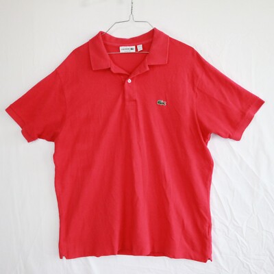 Lacoste Polo Shirt Mens XL 6 Classic Fit Casual Cotton Hot Pink Short Sleeve