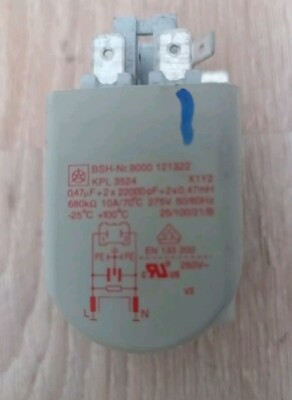 Siemens A12.26 Kondensator Entstörfilter Waschmaschine 9000 121322 