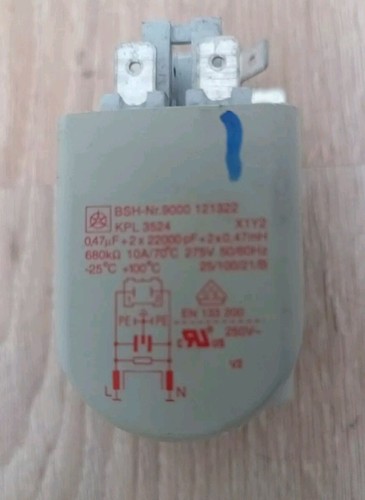 Siemens A12.26 Kondensator Entstörfilter Waschmaschine 9000 121322