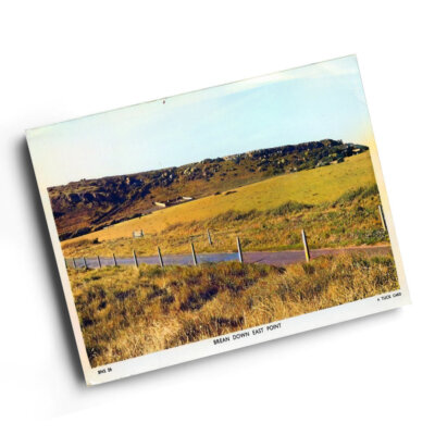 A3 PRINT - Vintage Somerset - Brean Down East Point (b)