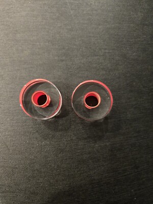 Gorilla Glass Double Flare eyelets - LIFESAVERS, 1 and 1/4 inch (32mm)