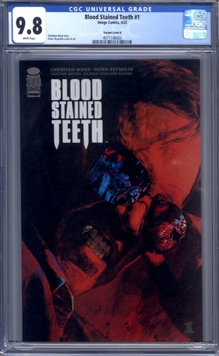 Blood Stained Teeth #1 Reynolds Variant Cover B  CGC 9.8 Image Comics 2022