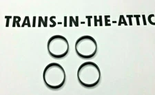 MTH STEAM TRACTION TIRE DE-25 PREMIER & /RAILKING SET (4) ACTUAL MTH TIRES