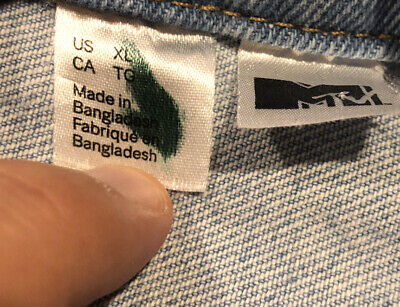 Vintage 90s Style MTV Denim Jean Jacket Music Television Vintage 90s Style MTV Denim Jean Jacket Music Television