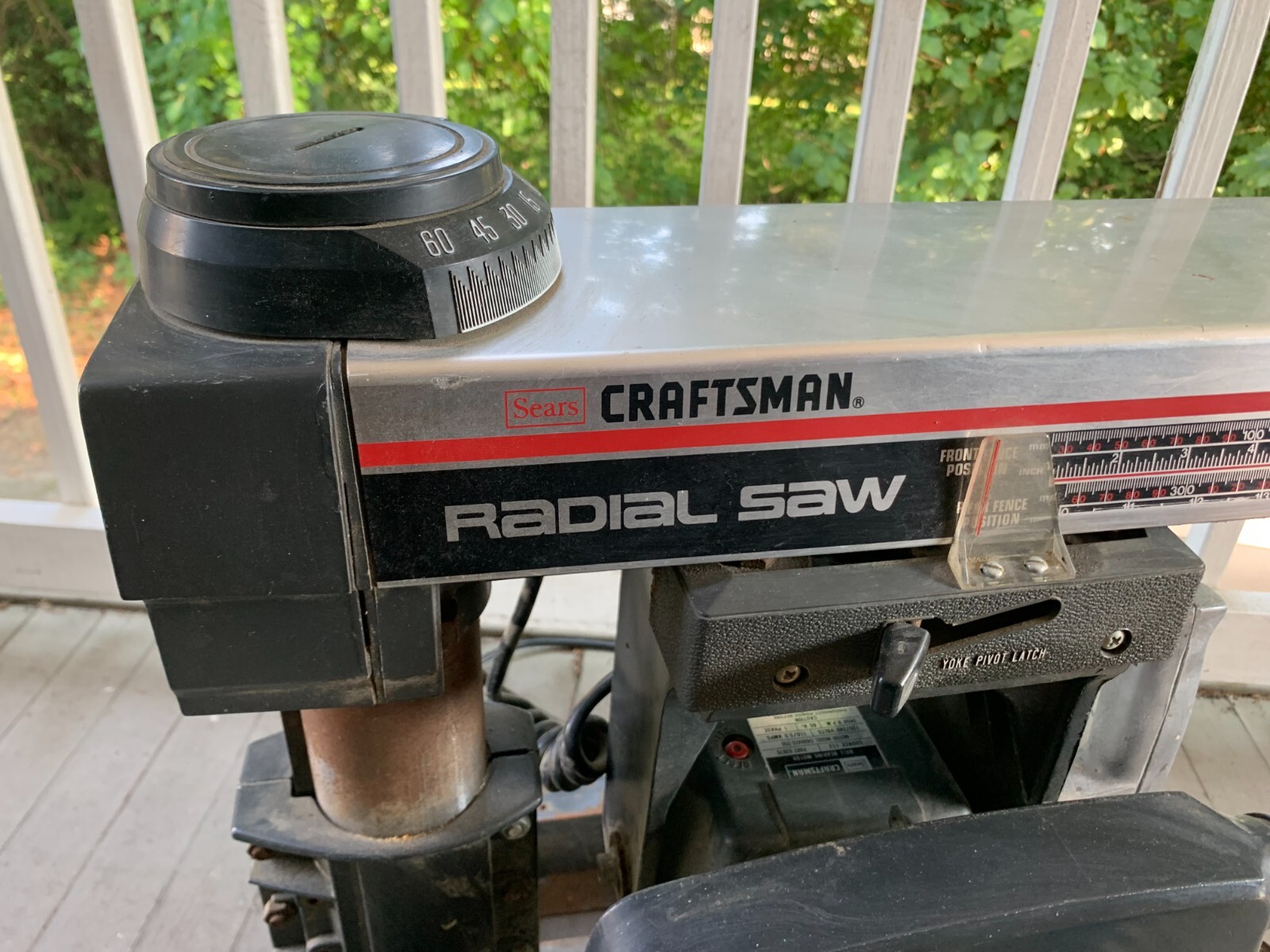 Sears Craftsman 113.19771 VTG 10" Radial Arm Saw 11 Amp 120/240 Volt