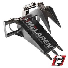 Skid Steer Hydraulic Stump Bucket with Thumb Universal Fit Heavy Duty