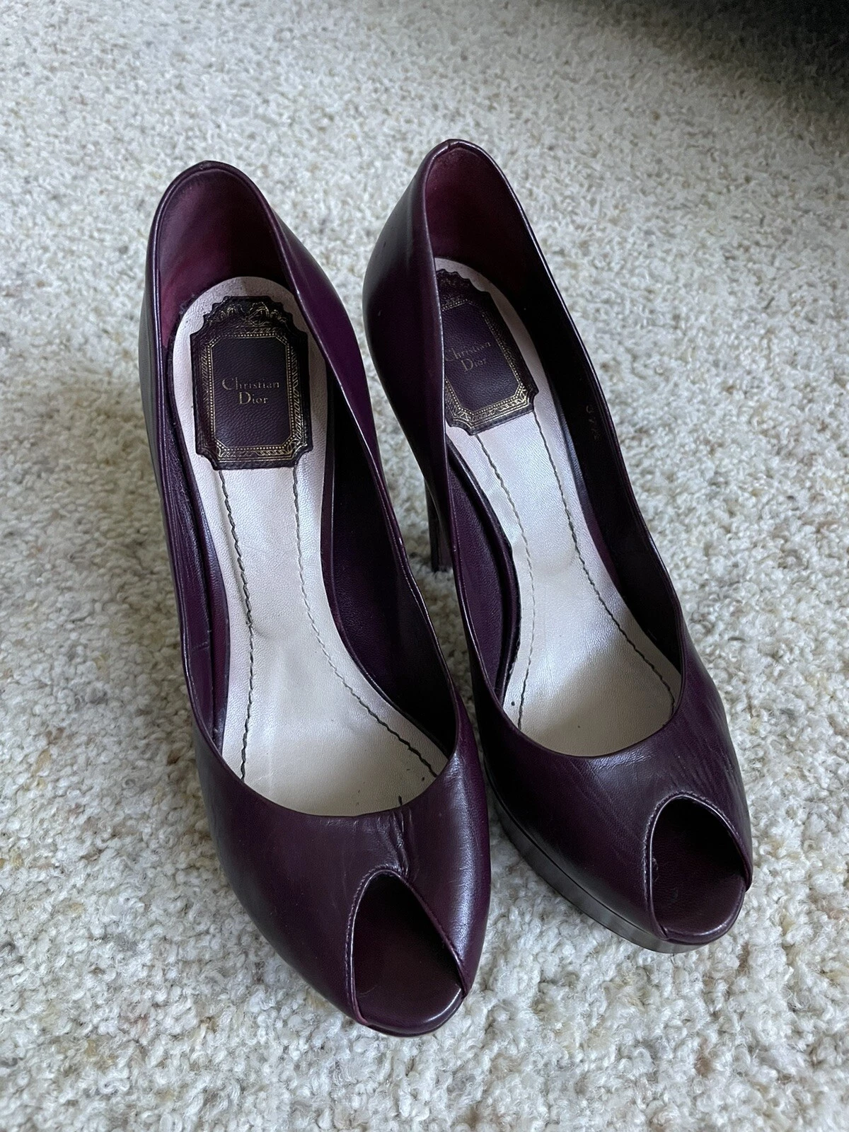 Escarpins cuir Christian Dior 37,5