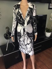 New VERSACE Collection Sexy Plunged Neckline Dress