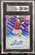2023 Bowman's Best Corbin Carroll Lava Refractor Rookie #/50 RC SGC 10 AUTO 10