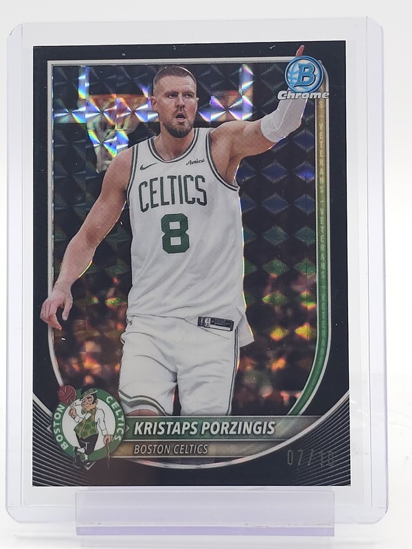 KRISTAPS PORZINGIS 2025-26 BOWMAN CHROME BLACK GEOMETRIC /10 #BCV-148 Q4193