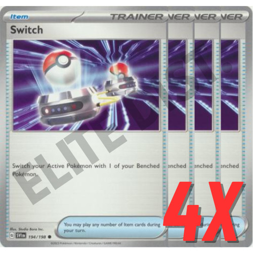 Pokemon Switch (Scarlet & Violet Base Set) 194/198 (NEAR MINT) (4X)