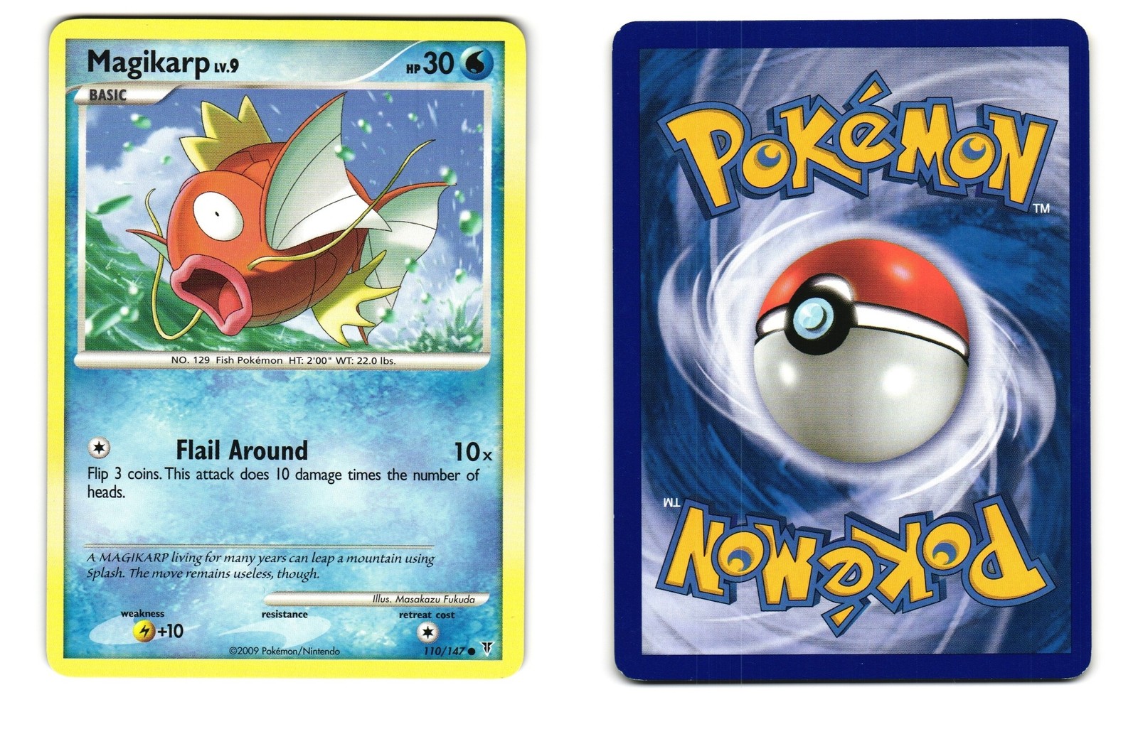 MAGIKARP 110/147 COMMON SUPREME VICTORS POKEMON LP 2009