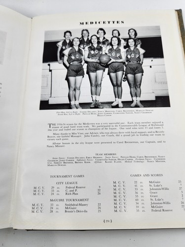 1956 Medical College of Virginia Yearbook MCV VCU - Richmond, VA THE X-RAY 1956 - Picture 18 of 19