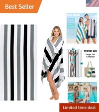 Large Oversized Beach Towel - Microfiber Sand Free 35 x 70 Inch Quick Dry Lig...