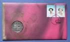 2002 Australian 50c Coin PNC. QEII Golden Jubilee.