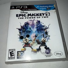 Epic Mickey 2: The Power of Two (SONY Playstation 3, PS3 2012) CIB w/ Manual