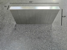 3/4 Aluminum 6061 PLATE  .75" x 4.25" x 8.5" 