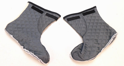 Boot Inserts Liners Booties 10.0-10.5 N-R Intermediate Cold Weather Quilted Grey