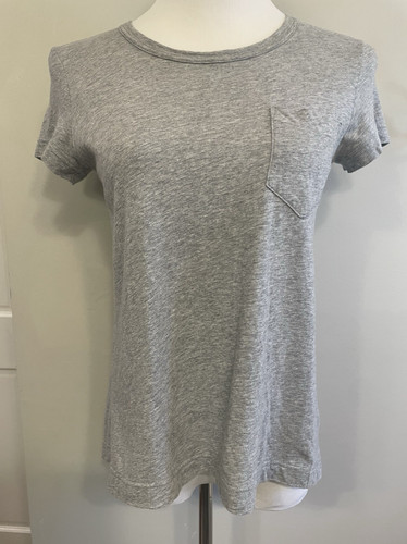 Sacai Pleat-Back T-Shirt Top in *gray* JP 3/M
