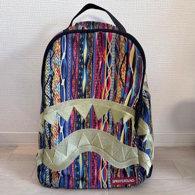 SPRAYGROUND Shark Mouth Rucksack Bunt All Over Print Design GEBRAUCHT Japan
