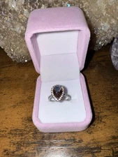 Mystic Flame Teardrop Ring – Size 8