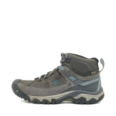 KEEN Damen Targhee Mid Wanderschuhe Grau Blau Leder Atmungsaktiv Komfort EU 37.5