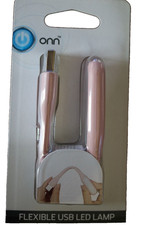 Onn Flexible USB LED Lamp, Pink NEW  ZZ