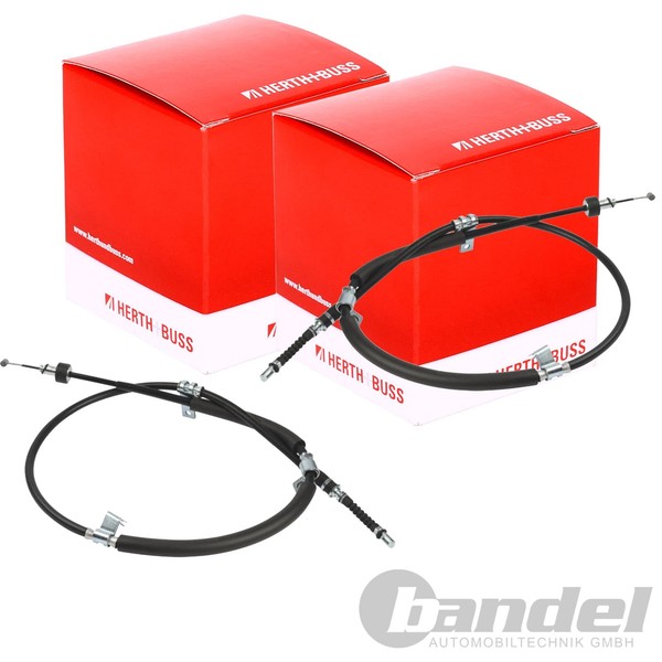 2X Herth+Buss Handbremsseil Seilzug Hinten Beidseitig Passend FüR KIA Cee'd PRO-image