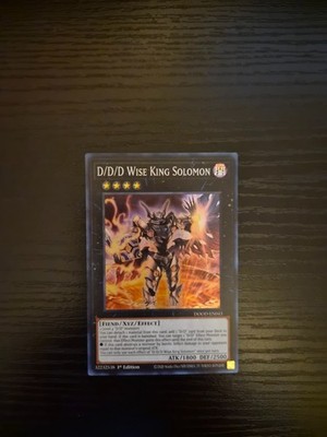 Yugioh - D/D/D Wise King Solomon - Super Rare - DOOD-EN043
