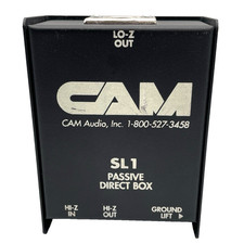 Passive Direct Box SL1 Cam Audio w/ Ground Lift - Hi-Z In/Out Lo-Z Out