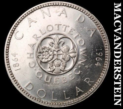 1964 Canada Silver Dollar- Choice Gem Brilliant Uncirculated Luster #i8505