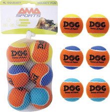 Squeaky Tennis Balls for Dogs 2.0" Small Dog Tennis Balls for Throwing and Fetch