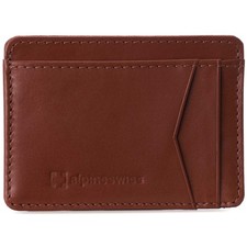 Alpine Swiss RFID Minimalist Oliver Front Pocket Wallet For Men Leather York ...
