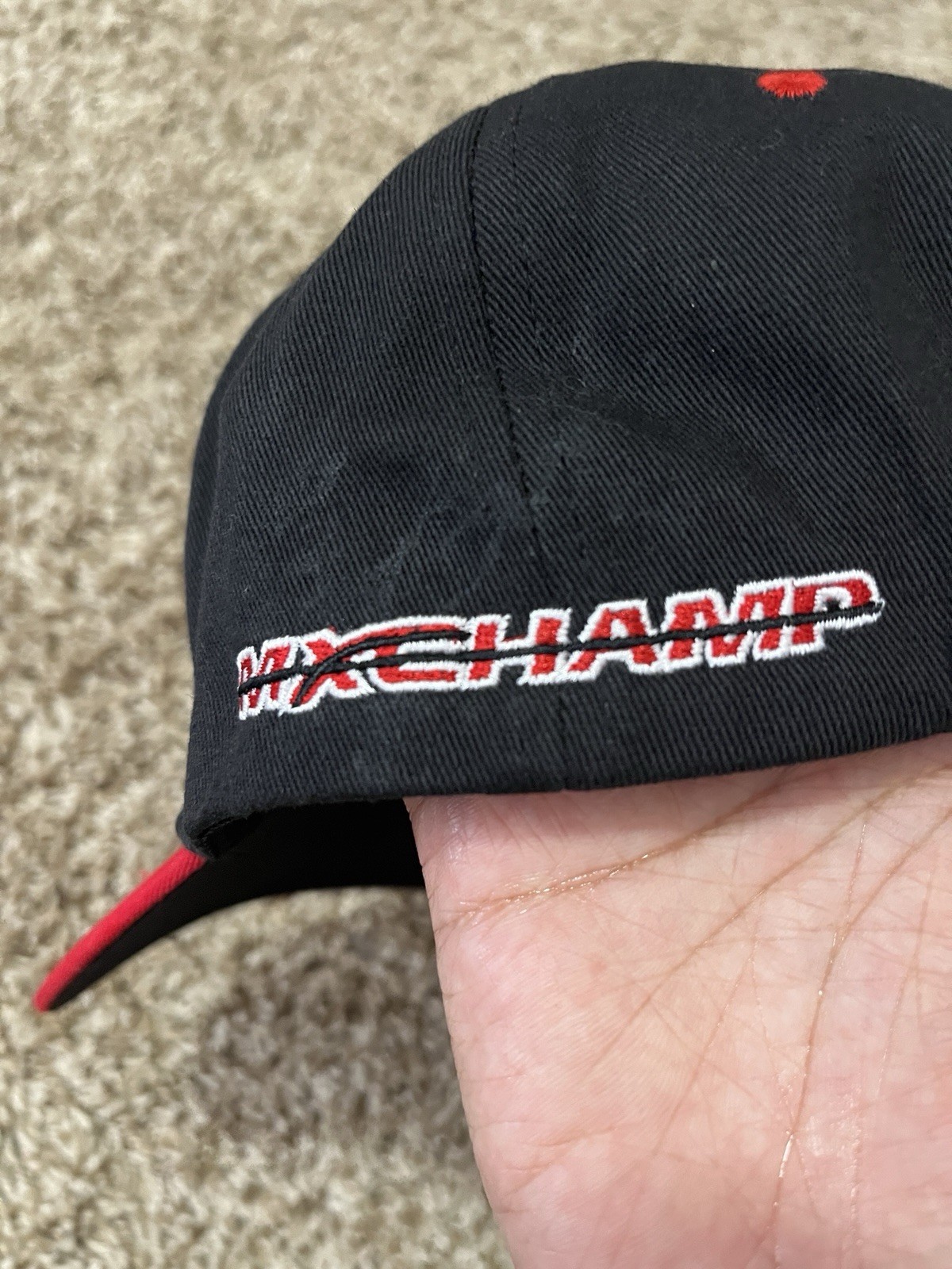 Msrp $129 MXCHAMP Black Red Basic Snapback Adjust… - image 4