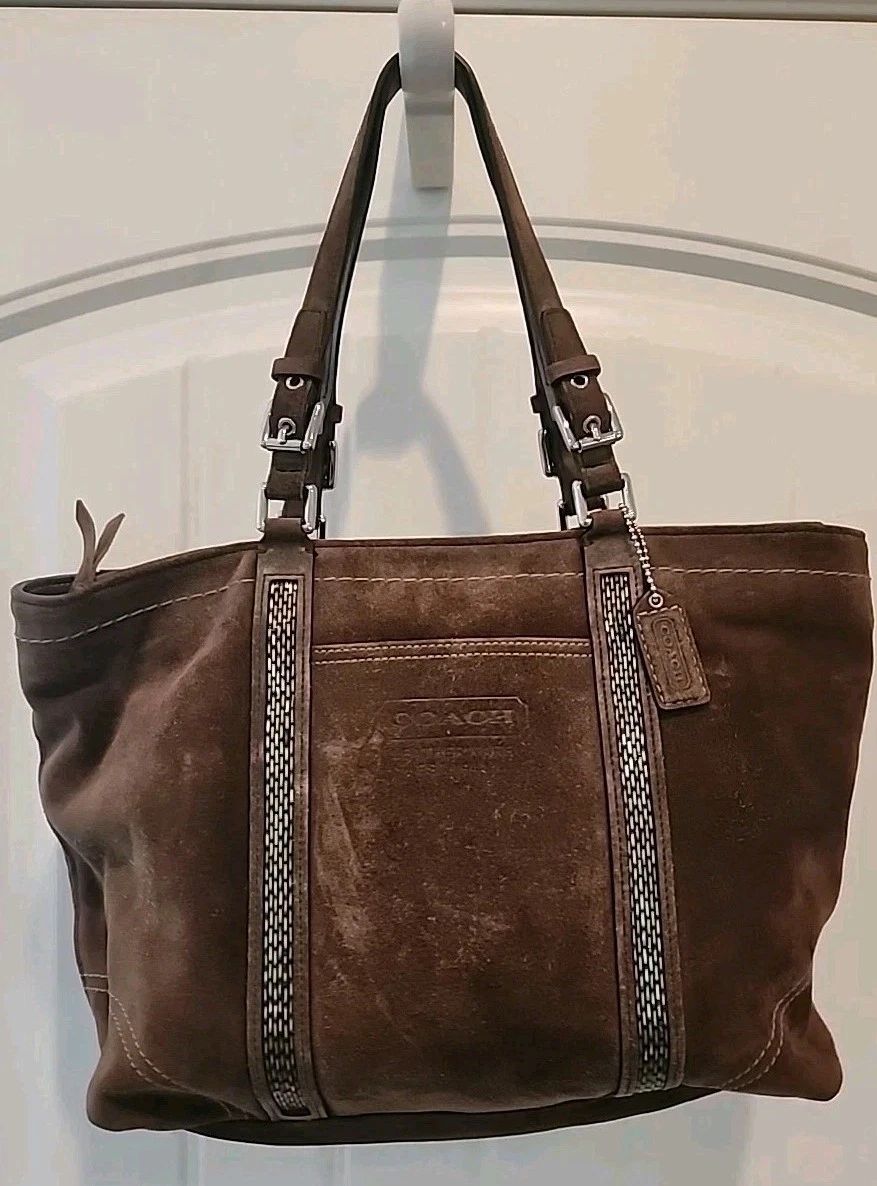 Coach Suede Tote Bags for Women for sale - eBay